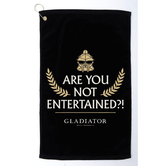 Gladiator Are You Not Entertained Golf Towel