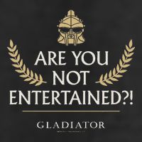 Gladiator Are You Not Entertained Golf Towel