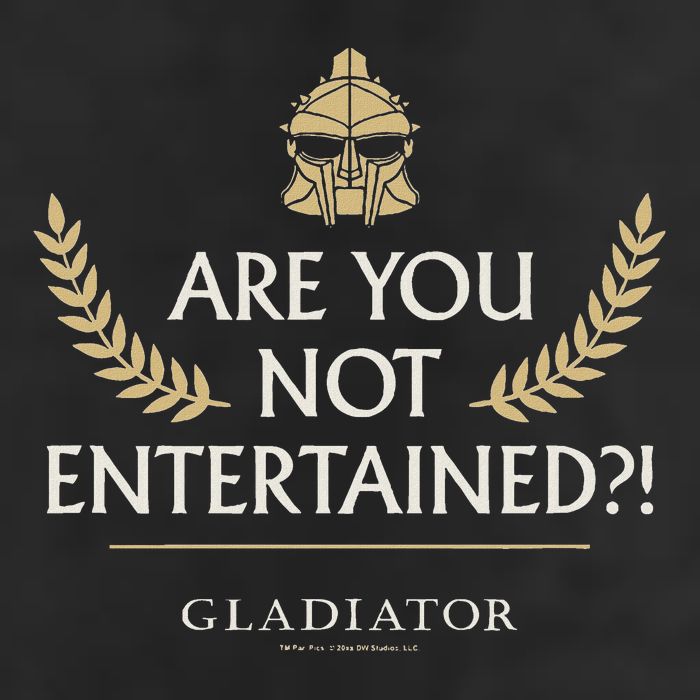 Gladiator Are You Not Entertained Golf Towel