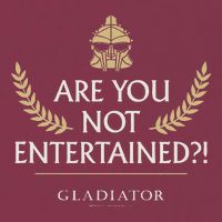 Gladiator Are You Not Entertained 16oz Travel Tumbler