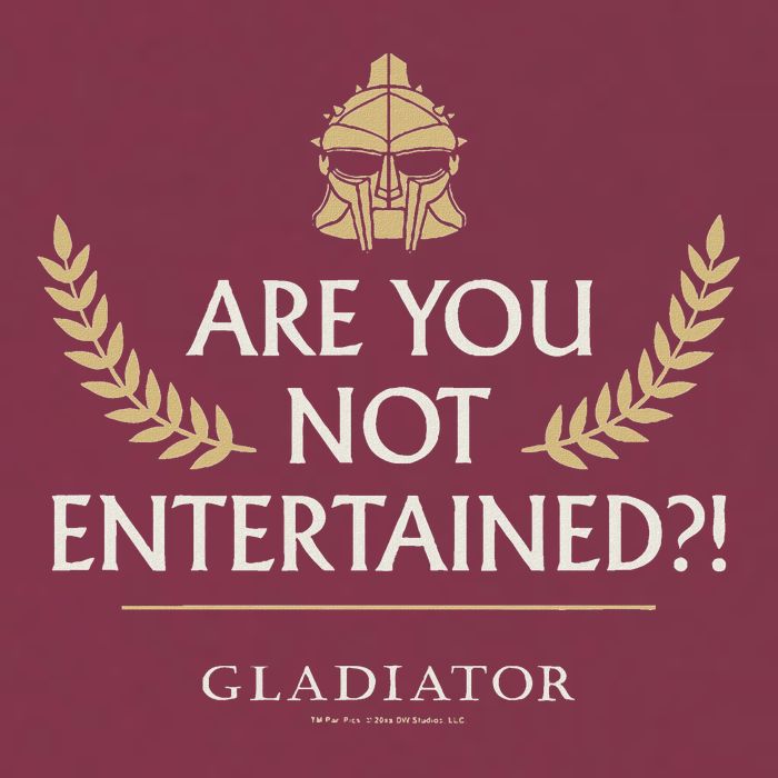 Gladiator Are You Not Entertained 16oz Travel Tumbler