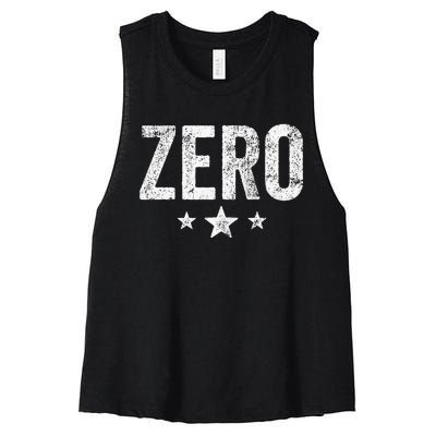 Grunge Alternative Zero Three Star 90s Rock Music Women's Racerback Cropped Tank