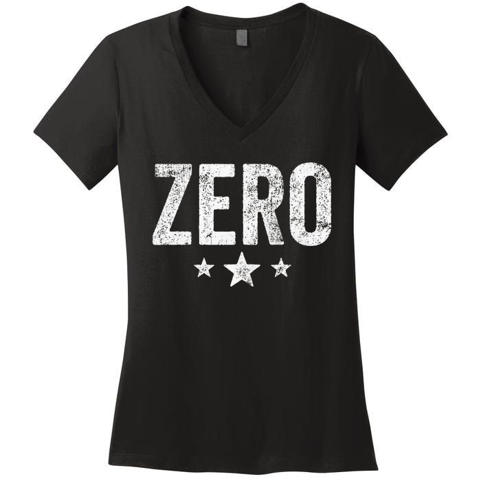 Grunge Alternative Zero Three Star 90s Rock Music Women's V-Neck T-Shirt