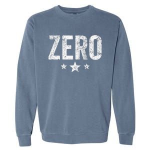 Grunge Alternative Zero Three Star 90s Rock Music Garment-Dyed Sweatshirt