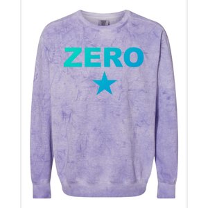 Grunge Alternative Zero Star 90s Rock Band Music Gift Colorblast Crewneck Sweatshirt