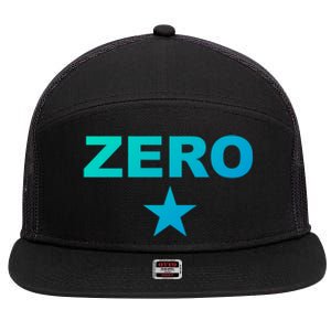 Grunge Alternative Zero Star 90s Rock Band Music Gift 7 Panel Mesh Trucker Snapback Hat