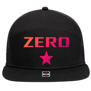 Grunge Alternative Zero Star Pumpkins 90s Rock Band Music Gift 7 Panel Mesh Trucker Snapback Hat