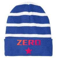 Grunge Alternative Zero Star Pumpkins 90s Rock Band Music Gift Striped Beanie with Solid Band