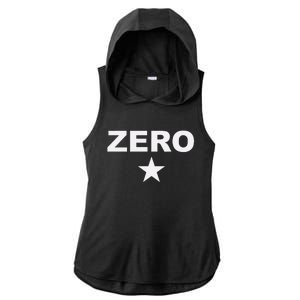 Grunge Alternative Zero Star 90s Rock Band Music Ladies PosiCharge Tri-Blend Wicking Draft Hoodie Tank