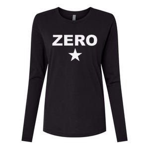 Grunge Alternative Zero Star 90s Rock Band Music Womens Cotton Relaxed Long Sleeve T-Shirt