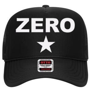 Grunge Alternative Zero Star 90s Rock Band Music High Crown Mesh Back Trucker Hat