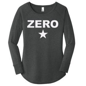 Grunge Alternative Zero Star 90s Rock Band Music Women's Perfect Tri Tunic Long Sleeve Shirt