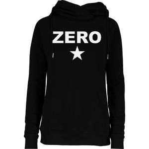 Grunge Alternative Zero Star 90s Rock Band Music Womens Funnel Neck Pullover Hood