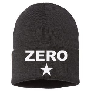 Grunge Alternative Zero Star 90s Rock Band Music Sustainable Knit Beanie