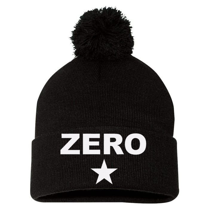 Grunge Alternative Zero Star 90s Rock Band Music Pom Pom 12in Knit Beanie