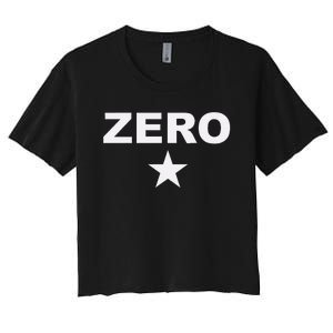 Grunge Alternative Zero Star 90s Rock Band Music Women's Crop Top Tee