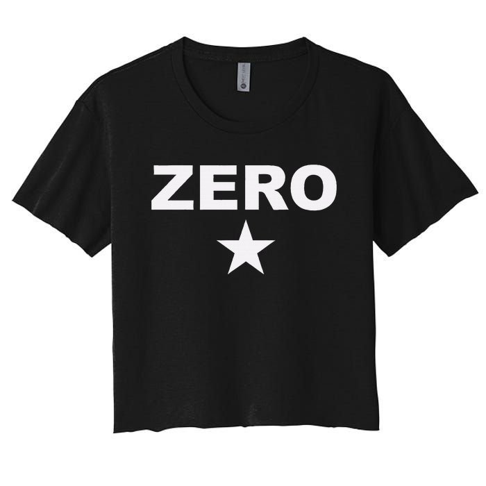 Grunge Alternative Zero Star 90s Rock Band Music Women's Crop Top Tee