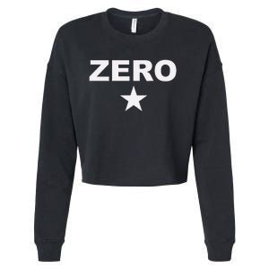 Grunge Alternative Zero Star 90s Rock Band Music Cropped Pullover Crew