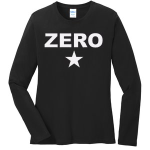 Grunge Alternative Zero Star 90s Rock Band Music Ladies Long Sleeve Shirt