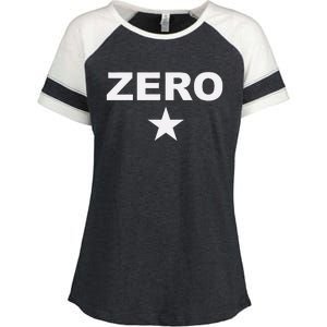 Grunge Alternative Zero Star 90s Rock Band Music Enza Ladies Jersey Colorblock Tee