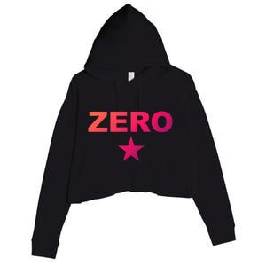 Grunge Alternative Zero Star 90s Rock Band Music Gift Crop Fleece Hoodie