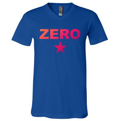 Grunge Alternative Zero Star 90s Rock Band Music Gift V-Neck T-Shirt