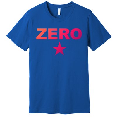 Grunge Alternative Zero Star 90s Rock Band Music Gift Premium T-Shirt