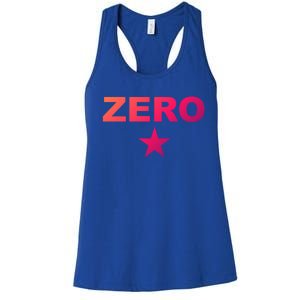 Grunge Alternative Zero Star 90s Rock Band Music Gift Women's Racerback Tank