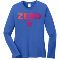 Grunge Alternative Zero Star 90s Rock Band Music Gift Ladies Long Sleeve Shirt