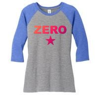 Grunge Alternative Zero Star 90s Rock Band Music Gift Women's Tri-Blend 3/4-Sleeve Raglan Shirt