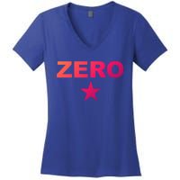 Grunge Alternative Zero Star 90s Rock Band Music Gift Women's V-Neck T-Shirt