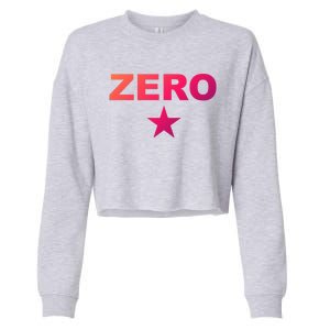 Grunge Alternative Zero Star 90s Rock Band Music Gift Cropped Pullover Crew