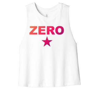 Grunge Alternative Zero Star 90s Rock Band Music Gift Women's Racerback Cropped Tank