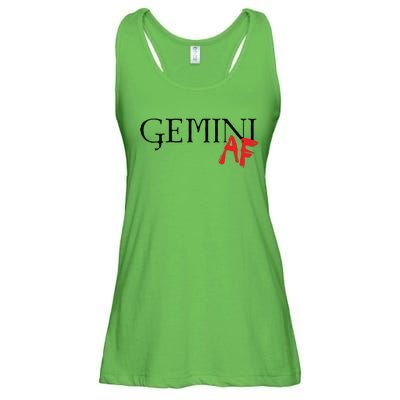 Gemini AF Zodiac Star Sign Astrology Minimalist Ladies Essential Flowy Tank