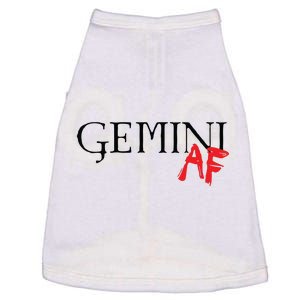 Gemini AF Zodiac Star Sign Astrology Minimalist Doggie Tank