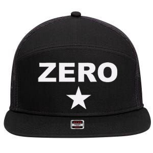 Grunge Alternative Zero Star 90s Rock Band Music 7 Panel Mesh Trucker Snapback Hat