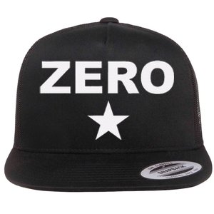 Grunge Alternative Zero Star 90s Rock Band Music Flat Bill Trucker Hat