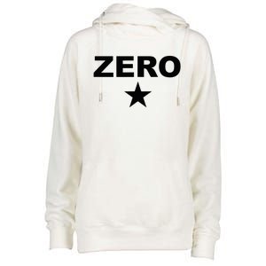 Grunge Alternative Zero Star 90s Rock Band Music Womens Funnel Neck Pullover Hood