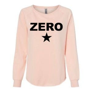 Grunge Alternative Zero Star 90s Rock Band Music Womens California Wash Sweatshirt