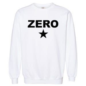 Grunge Alternative Zero Star 90s Rock Band Music Garment-Dyed Sweatshirt