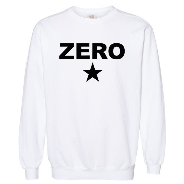 Grunge Alternative Zero Star 90s Rock Band Music Garment-Dyed Sweatshirt