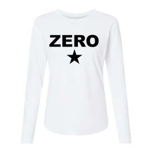 Grunge Alternative Zero Star 90s Rock Band Music Womens Cotton Relaxed Long Sleeve T-Shirt