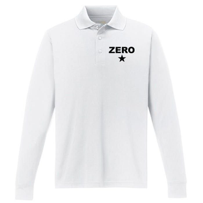 Grunge Alternative Zero Star 90s Rock Band Music Performance Long Sleeve Polo