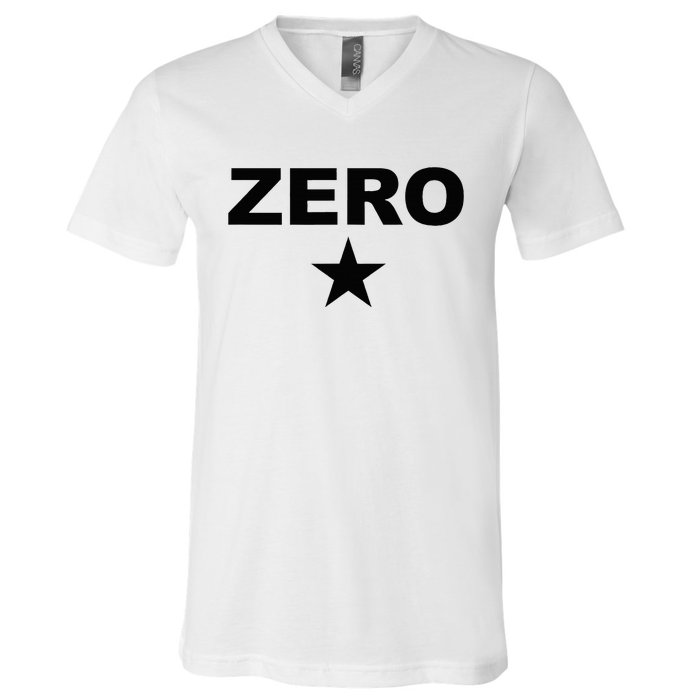 Grunge Alternative Zero Star 90s Rock Band Music V-Neck T-Shirt