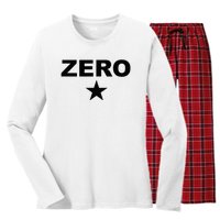 Grunge Alternative Zero Star 90s Rock Band Music Women's Long Sleeve Flannel Pajama Set 