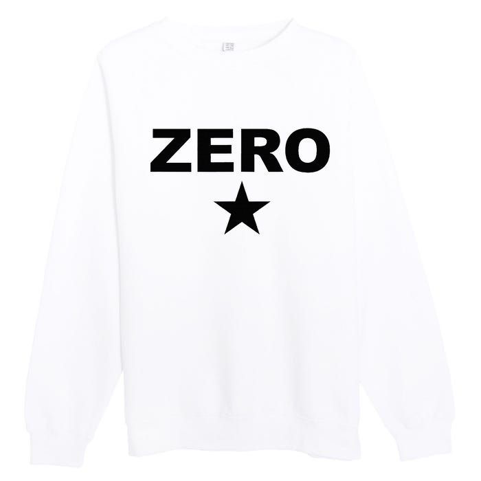 Grunge Alternative Zero Star 90s Rock Band Music Premium Crewneck Sweatshirt