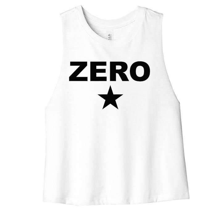 Grunge Alternative Zero Star 90s Rock Band Music Women's Racerback Cropped Tank