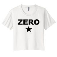 Grunge Alternative Zero Star 90s Rock Band Music Women's Crop Top Tee