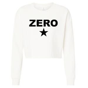 Grunge Alternative Zero Star 90s Rock Band Music Cropped Pullover Crew