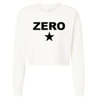 Grunge Alternative Zero Star 90s Rock Band Music Cropped Pullover Crew